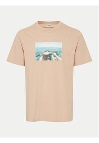 !SOLID - Solid T-Shirt 21108237 Beżowy Regular Fit. Kolor: beżowy. Materiał: bawełna #6