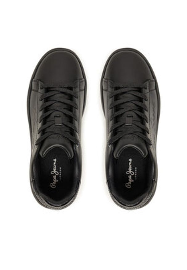 Pepe Jeans Sneakersy Yara Night W PLS000003 Czarny. Kolor: czarny. Materiał: syntetyk, skóra