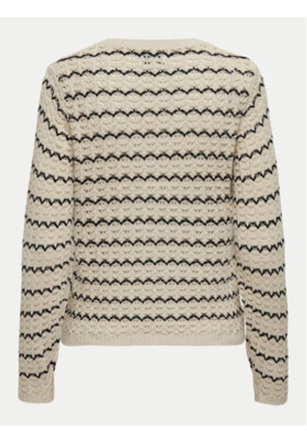 only - ONLY Sweter Asa 15324522 Beżowy Regular Fit. Kolor: beżowy. Materiał: bawełna, syntetyk