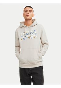 Jack & Jones Bluza Jeff 12250682 Beżowy Standard Fit. Kolor: beżowy. Materiał: bawełna #1