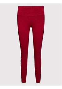 Guess Legginsy V2RB11 KABR0 Bordowy Slim Fit. Kolor: czerwony. Materiał: bawełna #5