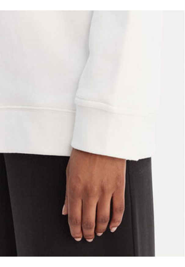 Adidas - adidas Bluza Trefoil GN2961 Biały Regular Fit. Kolor: biały. Materiał: bawełna