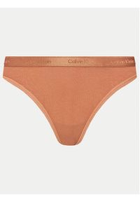 Calvin Klein Underwear Komplet 5 par stringów Thong 5pk 000QD5247E Kolorowy. Materiał: bawełna. Wzór: kolorowy