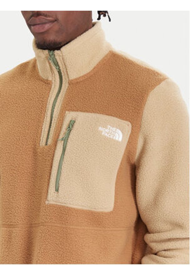 The North Face Polar Yumiori NF0A883S Beżowy Regular Fit. Kolor: beżowy. Materiał: syntetyk
