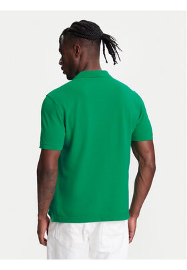 United Colors of Benetton - United Colors Of Benetton Polo 3089J3179 Zielony Regular Fit. Typ kołnierza: polo. Kolor: zielony. Materiał: bawełna