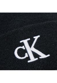 Calvin Klein Jeans Czapka Monogram Embro Beanie K50K512145 Czarny. Kolor: czarny. Materiał: materiał