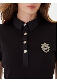 Morgan Polo 252-DPOLLA Czarny Slim Fit. Typ kołnierza: polo. Kolor: czarny. Materiał: bawełna #5