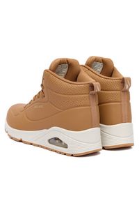 skechers - Skechers Sneakersy Uno 177097/CSNT Brązowy. Kolor: brązowy. Materiał: skóra #5