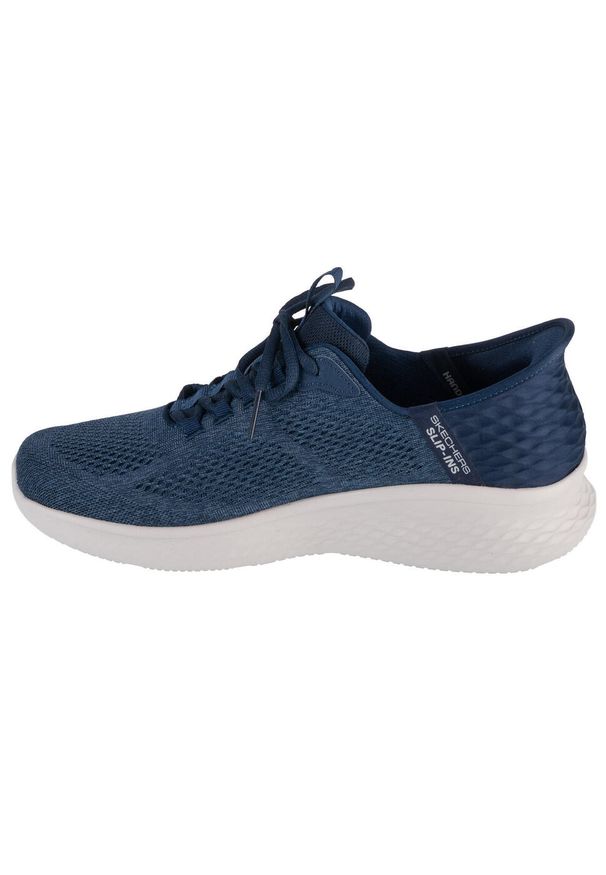 skechers - Buty do chodzenia męskie Skechers 232466OFWT. Kolor: żółty, wielokolorowy, niebieski. Materiał: materiał, tkanina. Szerokość cholewki: normalna. Sport: turystyka piesza