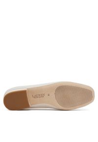 Lauren Ralph Lauren - LAUREN RALPH LAUREN Baleriny Emellie 802970534003 Biały. Kolor: biały. Materiał: skóra