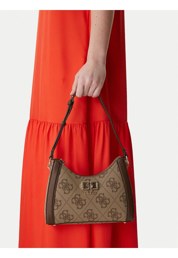 Guess Torebka Karnilla HWOS99 01180 Brązowy. Kolor: brązowy. Materiał: skórzane