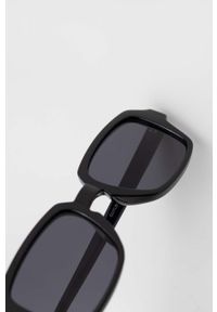 Vans okulary przeciwsłoneczne męskie kolor czarny. Kształt: prostokątne. Kolor: czarny #2