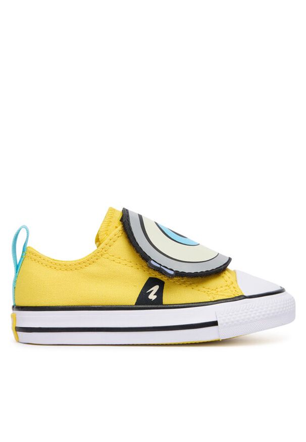 Converse Trampki Converse x Minions Chuck Taylor All Star One Strap Easy-On A21407C Żółty. Kolor: żółty. Materiał: materiał