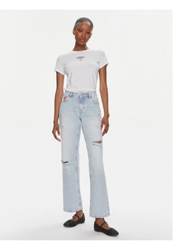 Tommy Jeans Jeansy Sophie DW0DW18111 Niebieski Straight Fit. Kolor: niebieski