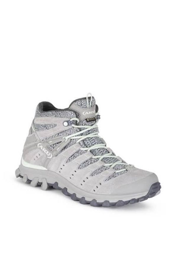 Buty trekkingowe damskie Aku Alterra Lite Goretex. Zapięcie: sznurówki. Kolor: szary. Materiał: syntetyk, materiał, tkanina. Szerokość cholewki: normalna. Styl: sportowy