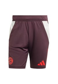 Adidas - Szorty FC Bayern Tiro 24 Training. Kolor: czerwony, fioletowy, wielokolorowy. Materiał: materiał. Sport: piłka nożna #2