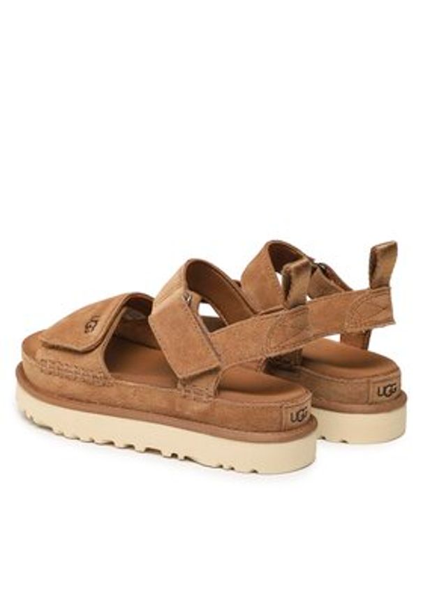 Ugg Sandały W Goldenstar Sandals 1136783 Brązowy. Kolor: brązowy. Materiał: zamsz, skóra