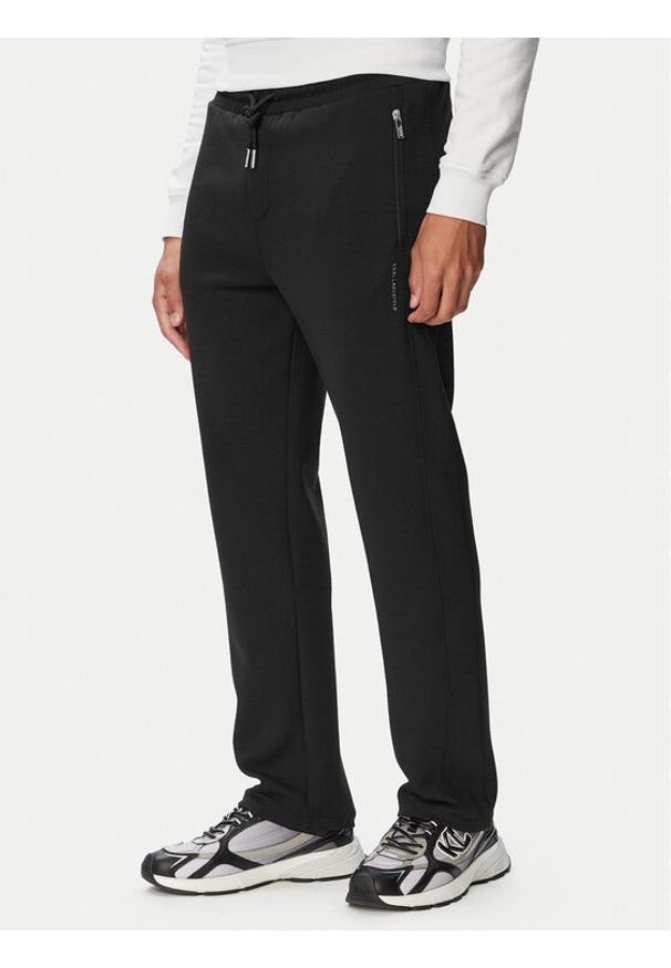 Karl Lagerfeld - KARL LAGERFELD Spodnie dresowe 705007 563902 Czarny Regular Fit. Kolor: czarny. Materiał: syntetyk
