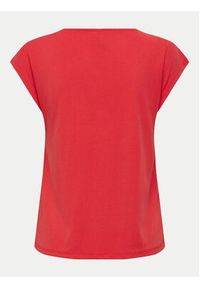 only - ONLY T-Shirt Free 15287041 Czerwony Regular Fit. Kolor: czerwony. Materiał: syntetyk #3