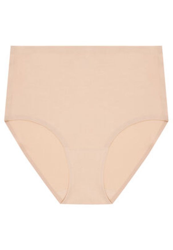 Chantelle Figi klasyczne z wysokim stanem Soft Stretch Plus Size C11370 Beżowy. Stan: podwyższony. Kolekcja: plus size. Kolor: beżowy. Materiał: syntetyk
