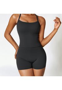 Intica - Krótkie legginsy sportowe z wysokim stanem i oddychającym materiałem Betsi. Stan: podwyższony. Kolor: niebieski. Materiał: materiał. Długość: krótkie. Sport: fitness #3