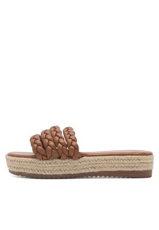 DeeZee Espadryle INCREDIBLE KL-E8875-2 Brązowy. Kolor: brązowy. Materiał: syntetyk, skóra