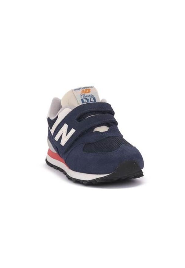 Buty do chodzenia dla dzieci New Balance PV574VPN. Kolor: niebieski. Materiał: zamsz. Szerokość cholewki: normalna. Model: New Balance 574. Sport: turystyka piesza
