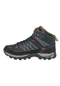 Buty trekkingowe męskie, CMP Rigel Mid. Kolor: zielony, wielokolorowy, szary. Materiał: tkanina, materiał, skóra, syntetyk