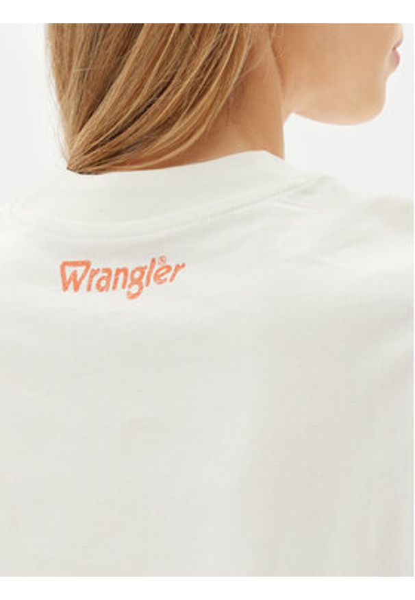 Wrangler Top Muscle 112362574 Biały Relaxed Fit. Kolor: biały. Materiał: bawełna