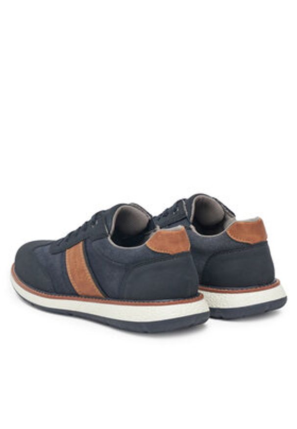 Rieker Sneakersy 04400-14 Granatowy. Kolor: niebieski. Materiał: materiał