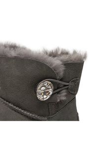 Ugg Śniegowce W Mini Bailey Button Bling 1016554 Szary. Kolor: szary. Materiał: skóra