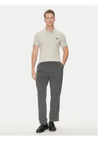 Calvin Klein Polo K10K111196 Szary Slim Fit. Typ kołnierza: polo. Kolor: szary. Materiał: bawełna #4