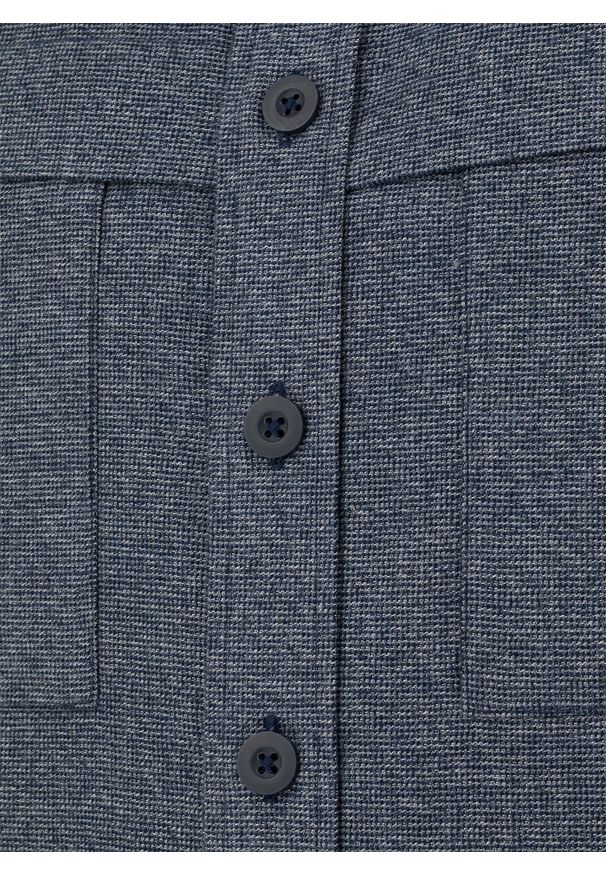 Pako Lorente - PAKO LORENTE - Granatowa koszula overshirt. Okazja: na co dzień. Kolor: niebieski. Materiał: bawełna. Długość rękawa: długi rękaw. Długość: długie. Styl: casual