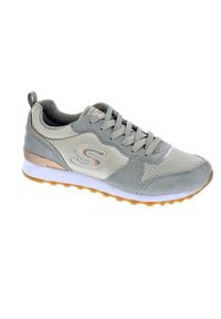 skechers - Buty na co dzień damskie SKECHERS RETROS OG 85 GOLDN GURL zamsz. Okazja: na co dzień. Kolor: beżowy. Materiał: skóra, zamsz