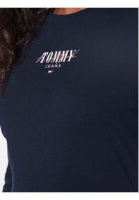 Tommy Jeans Bluzka Tjw Slim Essential Logo 1 Tee Ls DW0DW17840 Granatowy Slim Fit. Kolor: niebieski. Materiał: bawełna, syntetyk #5