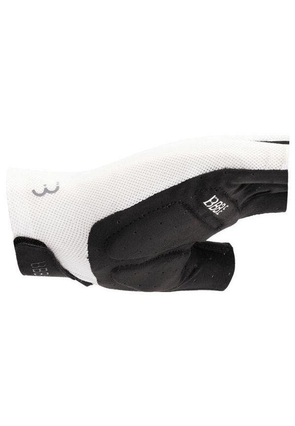 BBB CYCLING - Krótkie rękawiczki letnie BBB Cycling AirSupport. Kolor: biały. Sezon: lato. Sport: kolarstwo