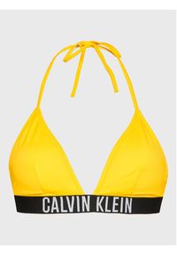 Calvin Klein Swimwear Góra od bikini Intense Power KW0KW01850 Żółty. Kolor: żółty. Materiał: syntetyk