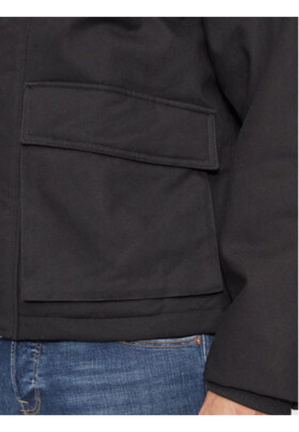 Jack & Jones - Jack&Jones Kurtka przejściowa Brooklyn 12261818 Czarny Regular Fit. Kolor: czarny. Materiał: bawełna