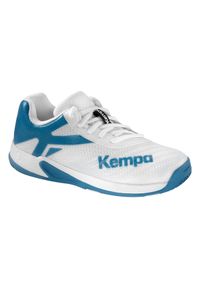 KEMPA - Dzieci Buty Piłka Ręczna Kempa Wing 2.0 Białe. Kolor: wielokolorowy, biały, niebieski. Sport: piłka ręczna