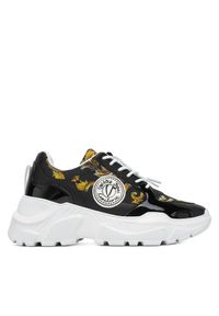 Versace Jeans Couture Sneakersy 78VA3SC7 Czarny. Kolor: czarny. Materiał: skóra
