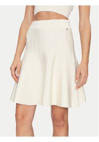 Guess Spódnica midi W5GD0U Z2XY0 Biały Regular Fit. Kolor: biały. Materiał: wiskoza