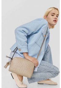 Tous torebka skórzana kolor beżowy. Kolor: beżowy. Materiał: skórzane #3