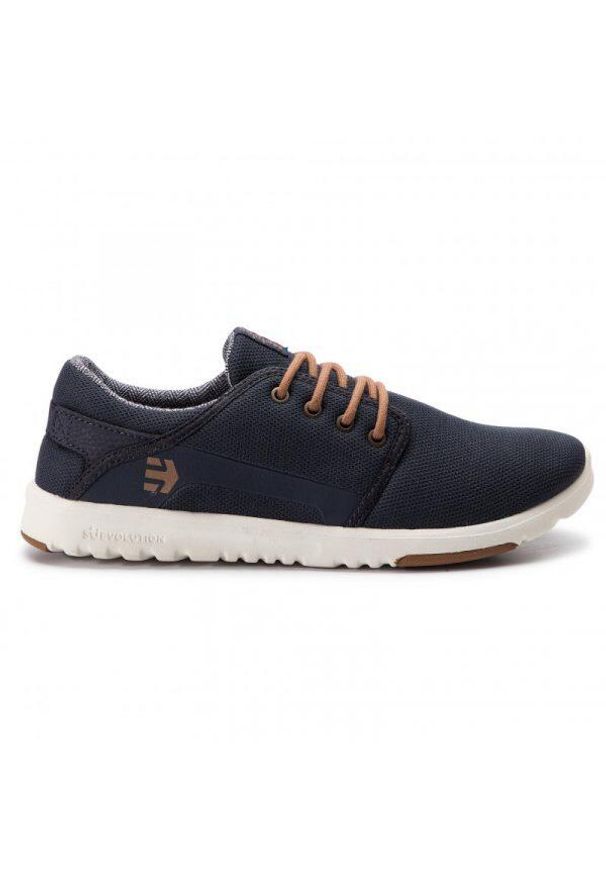 Buty Męskie na deskorolkę Etnies Scout – Navy/Gold. Kolor: niebieski. Sport: skateboard