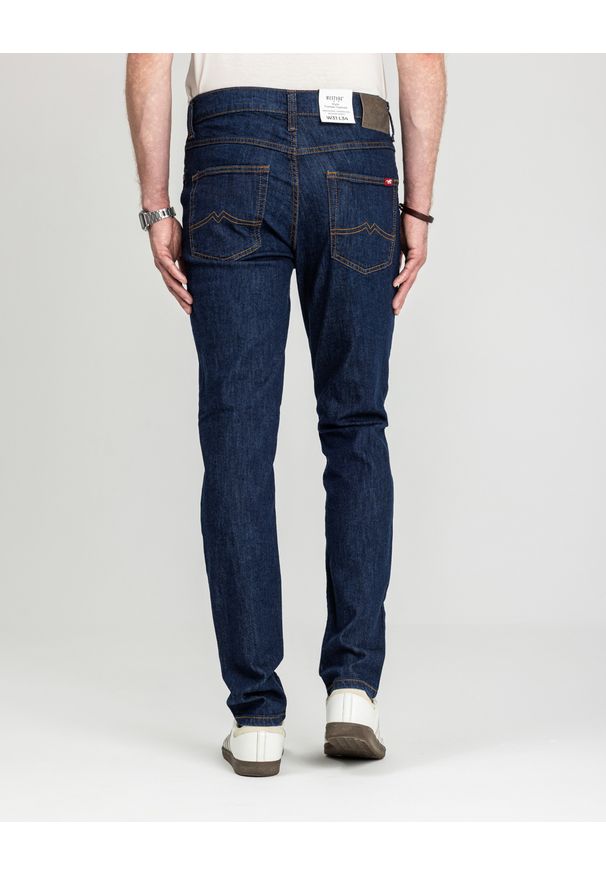 Męskie Spodnie Jeansowe Mustang Style Tramper Tapered Denim Blue 1018016 5000 901