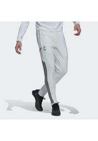 Spodnie do piłki nożnej męskie Adidas Real Madrid Condivo 22 Training Pants. Kolor: biały. Materiał: dresówka, materiał