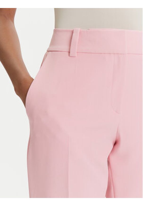 Hugo - HUGO Spodnie materiałowe Hedima-1 50544742 Różowy Slim Fit. Kolor: różowy. Materiał: syntetyk