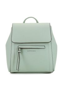 Wittchen - Damski plecak pudełkowy. Kolor: miętowy. Materiał: skóra ekologiczna. Wzór: aplikacja. Styl: elegancki #1