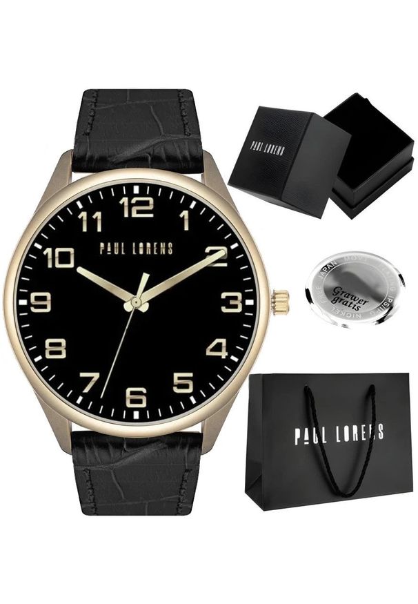 Zegarek męski Paul Lorens BANGIO-PROF Z GRAWEREM