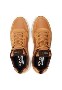 skechers - Skechers Sneakersy Uno-Stacre 52468/WSK Brązowy. Kolor: brązowy. Materiał: skóra #3