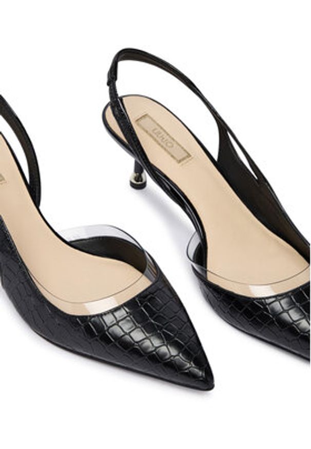 Liu Jo Szpilki Deva 09 SA6023 EX068 Czarny. Kolor: czarny. Materiał: skóra. Obcas: na szpilce